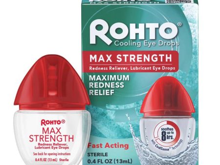 Rohto Mentholatum Max Strength Redness Relief Eye Drops 曼秀雷敦强效抗红眼药水 13mL Online Hot Sale