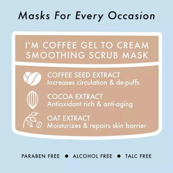 TONYMOLY I m Coffee Gel To Cream Smoothing Scrub Mask 魔法森林咖啡凝胶磨砂面膜 100mL Sale