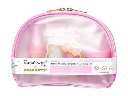 The Creme Shop X Sanrio Holiday 2023 Skincare Essential 4pc Set with Travel Bag 三丽鸥联名护肤必备品4件套旅行包 Cheap