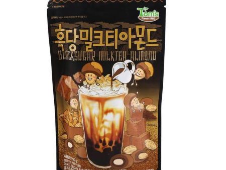 Tom s Farm Black Sugar Milk Tea Almond 190g 汤姆农场黑糖奶茶杏仁 Online Sale