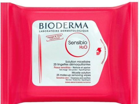 BIODERMA Sensibio H2O Wipes Ingredients 贝德玛粉水卸妆湿巾 25pcs on Sale