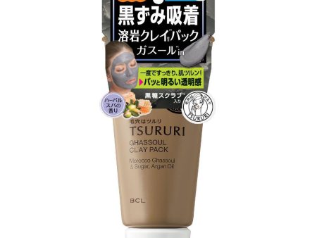 BCL Tsururi Ghassoul Facial Pack 碧芯珞日本矿物泥黑糖磨砂去黑头面膜 150g Sale