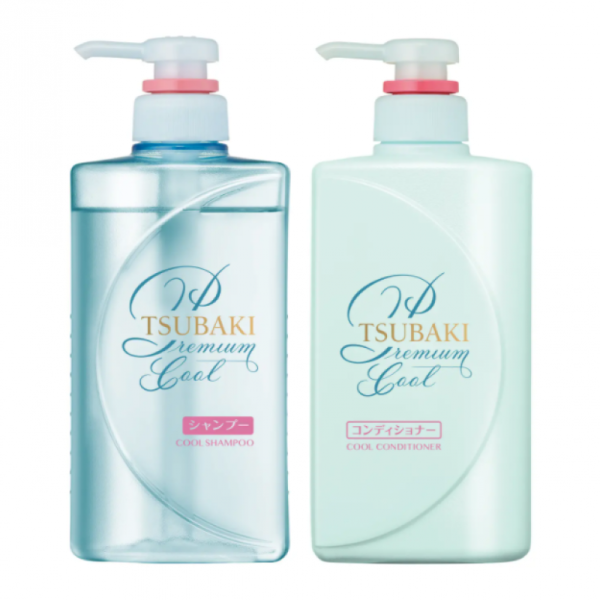 SHISEIDO TSUBAKI Premium Cool Hair set 资生堂丝蓓绮高级清凉修复洗护套装 490mL+490mL For Discount