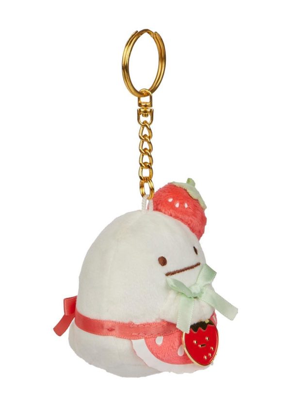 San-X Sumikkogurashi Obake San-X Original Strawberry Series Keychain 日本角落生物可爱钥匙扣挂件 1个 Sale