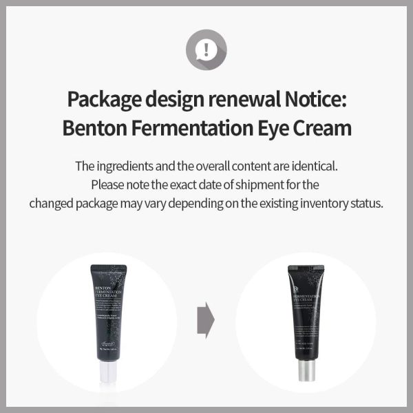 Benton Fermentation Eye Cream 韩国本顿紧致幻彩眼霜 30g For Sale