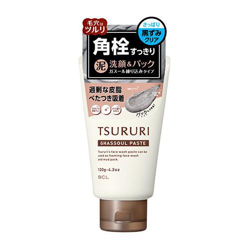 BCL Tsururi Face Wash Paste 碧芯珞日本黑炭深层洗面奶去黑头洗面奶泥膜二合一 120g Supply