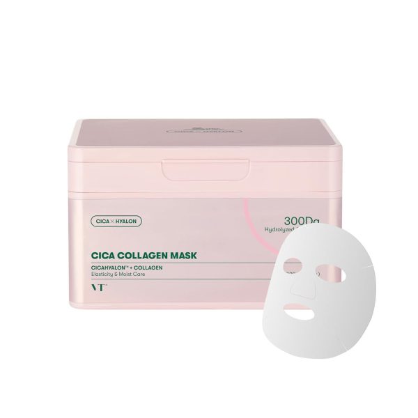 VT COSMETICS Cica Collagen Mask 薇缔微针精华两部曲面膜 30Pcs For Cheap