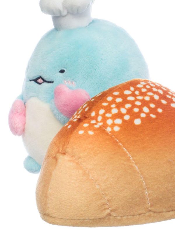 San-X Sumikko Gurashi Original Tokage with a Bread Plush 角落生物藤影与面包毛绒玩具 Online