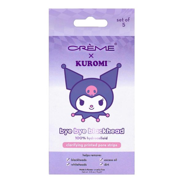 The Creme Shop Kuromi Bye Bye Blackhead Printed Pore Strips 黑头毛孔贴 0.3oz Hot on Sale