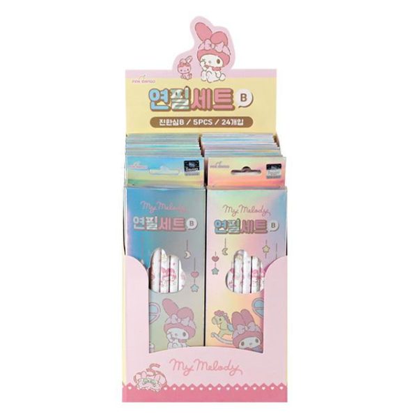 2000 Sanrio 5 Pencil Set_MM 三丽鸥铅笔套装 Fashion