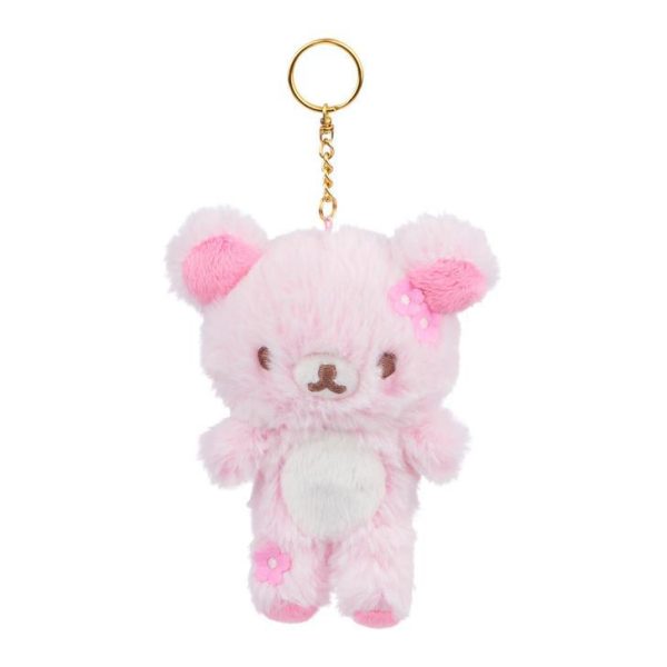 San-X Rilakkuma Original Cherry Blossom Series Charm Keychain 轻松熊樱花系列钥匙圈 For Sale