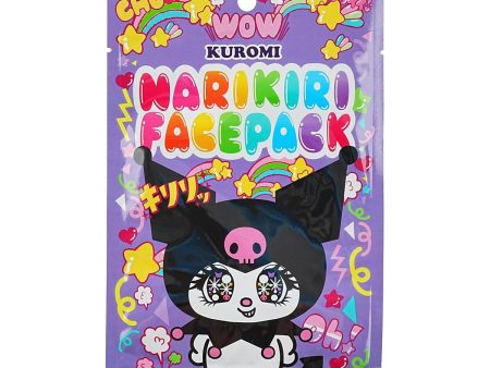 ASUNAROSYA Sanrio Kuromi Narikiri Face Mask 三丽鸥星星眼库洛米彩绘卡通脸谱面膜 1p For Sale