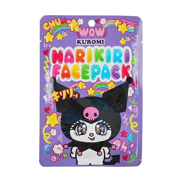 ASUNAROSYA Sanrio Kuromi Narikiri Face Mask 三丽鸥星星眼库洛米彩绘卡通脸谱面膜 1p For Sale