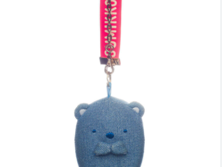 San-X Denim Shirokuma Keychain 原创白熊牛仔布 4 英寸毛绒钥匙扣 Cheap