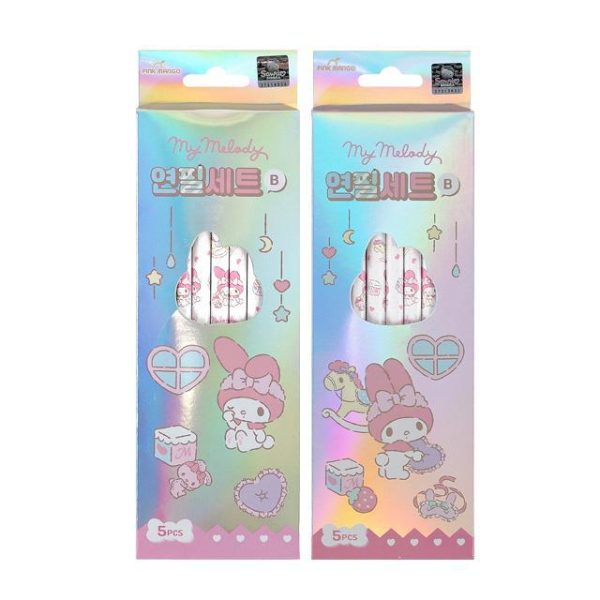 2000 Sanrio 5 Pencil Set_MM 三丽鸥铅笔套装 Fashion