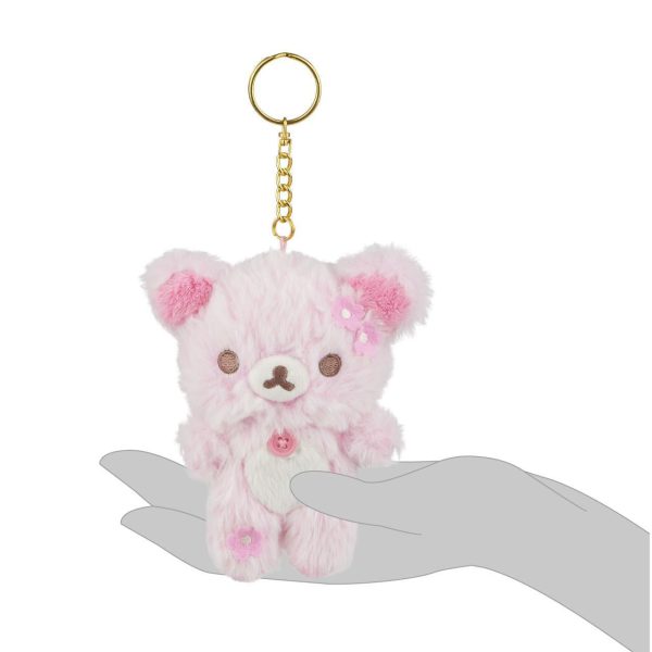 San-X Rilakkuma Original Cherry Blossom Series Charm Keychain 轻松熊樱花系列钥匙圈 For Sale