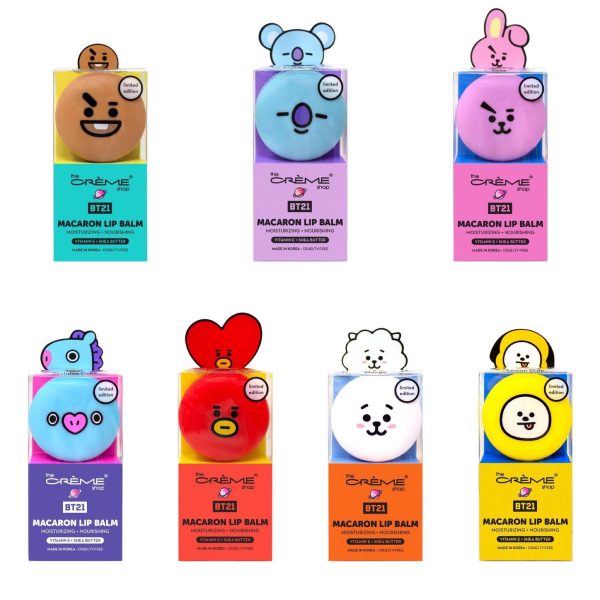 The Creme Shop BT21 Baby Macaron Lip Balm 宇宙明星马卡龙润唇膏 Online Sale