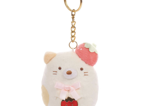 San-X Sumikko Gurashi Neko Original Strawberry Series Keychain 角落生物原创草莓系列钥匙扣 Discount