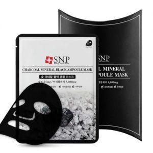 SNP Charcoal Mineral Black Ampoule Mask 10sheets Hot on Sale