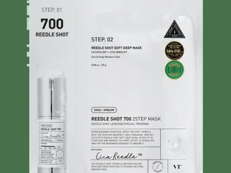 VT COSMETICS Reedle Shot 700 2 Step Mask 薇缔微针精华两部曲积雪草修护面膜 1pc Sale