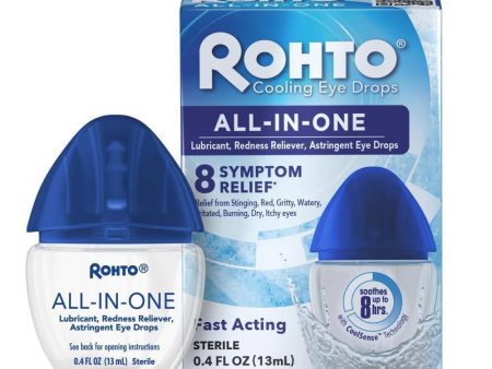 Rohto Mentholatum Cooling Eye Drops All-In-One 曼秀雷敦多效合一眼药水 13mL For Cheap