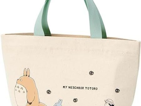 Skater Studio Ghibli My Neighbor Totoro Canvas Lunch Tote Bag  吉卜力工作室龙猫帆布午餐手提袋 on Sale