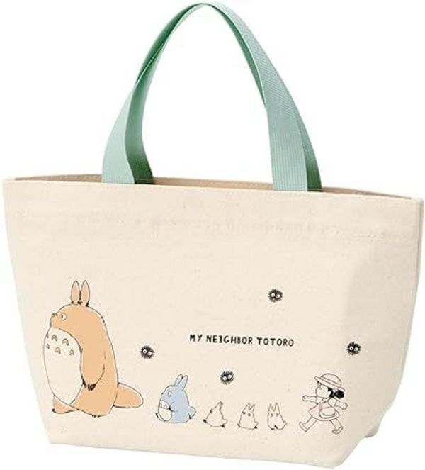 Skater Studio Ghibli My Neighbor Totoro Canvas Lunch Tote Bag  吉卜力工作室龙猫帆布午餐手提袋 on Sale