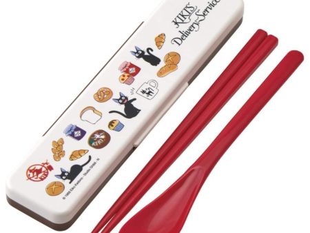 Skater Studio Ghibli Kiki s Delivery Service Chopsticks & Spoon With Case 吉卜力工作室魔女宅急便系列便携式餐具筷子勺子 Hot on Sale