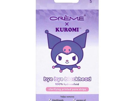 The Creme Shop Kuromi Bye Bye Blackhead Printed Pore Strips 黑头毛孔贴 0.3oz Hot on Sale