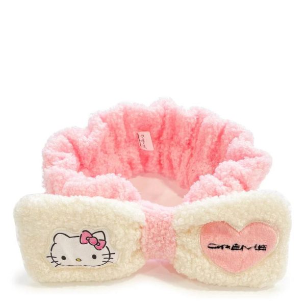 The Creme Shop X Sanrio Holiday 2023 Plush Spa Headband (Strawberry Latte) 三丽鸥联名毛绒洗脸束发带（草莓拿铁） Hot on Sale