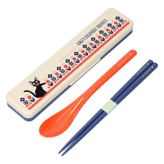 Skater Studio Ghibli Kiki s Delivery Service Chopsticks & Spoon With Case 吉卜力工作室魔女宅急便系列便携式餐具筷子勺子 Hot on Sale